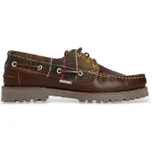 Barbour Heren Bruine leren nautische bootschoenen (45), Leer, Plat, Veters, Casual MFO0795