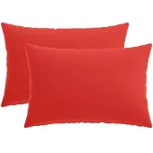 vidaXL Kussensloop 2 st HEERLEN Rood 50 x 80 cm Polyester
