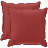 vidaXL Kussensloop 2 st HOUTEN Wijnrood 65 x 65 cm Polyester