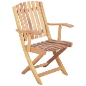 AEA Outdoor Sessel Stuhl Möbel Garten Sessel Relax Balkon Stühle Naturholzstuhl