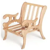 AEA Naturholzstuhl Stuhl Sessel Stühle Outdoor Möbel Garten Balkon Sessel Relax