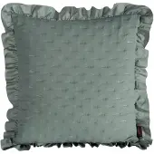 Eurofirany Decoratieve kussensloop 45x45 cm, mintgroen met ruche