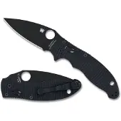 Spyderco Manix 2 Salt Black G-10 CPM MagnaCut Black Blade vouwmes