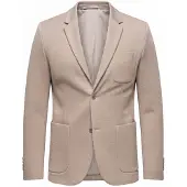 OMBRE Blazer - Lange Mouw - Knopen - Gestreept Donkerbeige XL