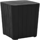 vidaXL Tuintafel met afneembaar tafelblad, zwart, polypropyleen