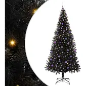 vidaXL Kerstboom Zwart 240 cm PVC