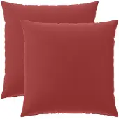 vidaXL Kussensloop 2 st HEERLEN Wijnrood 65 x 65 cm Polyester