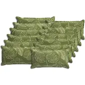 vidaXL Kussensloop 12 st HOUTEN Blad Design 40 x 80 cm Polyester