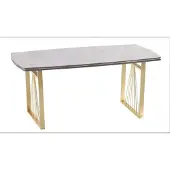 AEA Luxus Tische Esszimmer Tisch Metall Esszimmertisch Moderner Möbel Gold Edelstahl