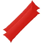 vidaXL Kussensloop 2 st HEERLEN Rood 40 x 145 cm Polyester