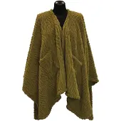 Unique living - Omslagplaid Clio 148x160cm - Moss Green