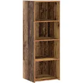 vidaXL Highboard Oud hout 45 x 41 x 124 cm Bewerkt hout