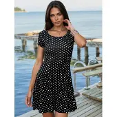 Hiccups for Kids Gestippeld Sandy Mini Jurk