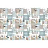 Texpot Wastafelbeschermer, zeemeermin, ster, afwasbaar, 140 x 200 - 38273 - Nautilus