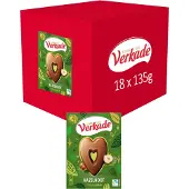 Verkade Chocoladehart Melkchocolade - Hazelnoot - 18 x 135 gram