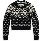 Ralph Lauren Dames Zwarte Fair Isle vest van wolmix (M), Casual 211B23907001