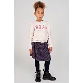 Jubel kabelgebreide maillot donkerblauw Meisjes Stretchkatoen Effen - maat 140
