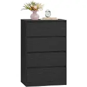 Vasagle Kommode met 4 lades, dressoir, ladekast, wasmeubel