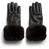 Y.A.S Vingerhandschoenen 'MAJA' bruin