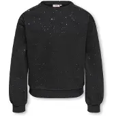 ONLY KIDS GIRL sweater met glitters - zwart Effen - maat 146/152