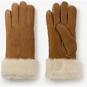 Sissy-Boy Bruine leren lammy handschoenen | Maat: M-L