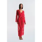 Pentik Bloemen Maxi Robe Met Ceintuurband