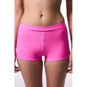 Pentik Hoge Taille Geribbelde Bikinibroekjes
