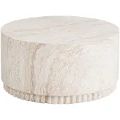 Ebuy24 Salontafel Bonn Fiberclay Naturel ø70cm