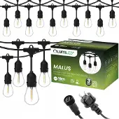 LUMILED Tuinslinger 10m E27 Warm Wit LED IP44 Uitbreidbaar