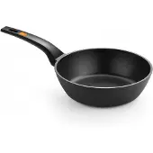 BRA Efficient A271124, Ronde, Universele pan, Zwart, Oranje, Teflon Platinum Plus, Keramisch, Geschikt voor gas, Geschikt voor inductie, 24 cm
