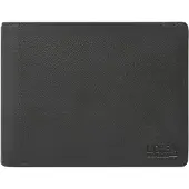L.credi Leren portemonnee George Wallet Black zwart