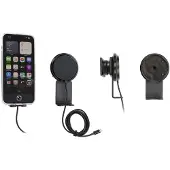 Brodit houder/support met Magnetic Charger Qi2 25W - zwart