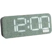 Karlsson Roanne LED Wekker | 17.6x6.6x3cm | Jungle groen