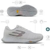 Bullpadel Vertex Vibram 26i Padel Shoes Grijs EU 37 Vrouw