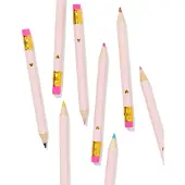 HEMA Uitdeel potlooden prinses - 8 stuks (roze)