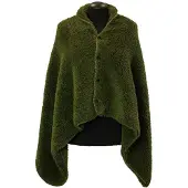 Unique living Omslagplaid Nox winter green 75x150 cm