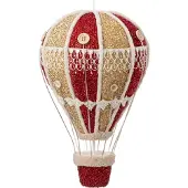 Intratuin Kersthanger Ervy Luchtballon Rood / Wit D 22 H 36 Cm