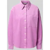 Marc o'polo relaxed fit blouse met lange mouwen van katoenmix