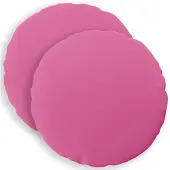 vidaXL Kussensloop 2 st HEERLEN Roze Ø 50 cm Polyester
