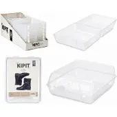OEM Schoenenorganizer, transparant design, stapelbare opbergoplossing, 38*31*15 cm