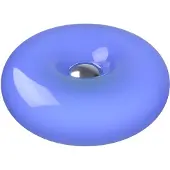 Eglo Basile Tafellamp - Wandlamp - LED - Ø 30 cm - Chroom/Blauw