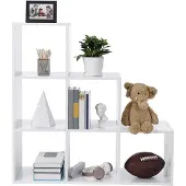 Songmics Vrijstaand traprek met 6 kubussen, Wit