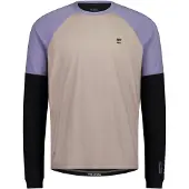 Mons Royale - Tarn Merino Bike Wind Jersey - Fietsshirt L, grijs