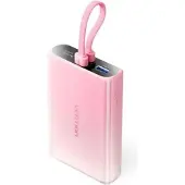 Vention Powerbank 10000 mAh USB-C + Lightning + USB-A 22.5W with LED Display Pink
