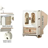OEM Opbergbox, multifunctioneel, inklapbaar design, wit - 58-2