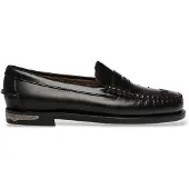Sebago Dames Zwarte Dan Scarabeo mocassins (40), Leer, Plat, Geen, Klassiek 76114YW