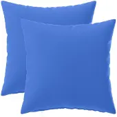 vidaXL Kussensloop 2 st HEERLEN Koninklijk Blauw 45 x 45 cm Polyester