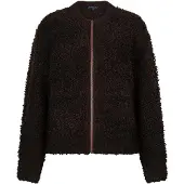 Red Button Rb bomber knit boucle espresso