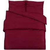 vidaXL Dekbedovertrekset lichtgewicht 260x240 cm microvezel bordeaux