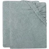 Jollein Aankleedkussenhoes Badstof 75x85cm Sea green (2pack)